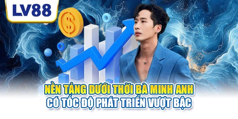 Nền tảng dưới thời bà Minh Anh có tốc độ phát triển vượt bậc Nền tảng dưới thời bà Minh Anh có tốc độ phát triển vượt bậc